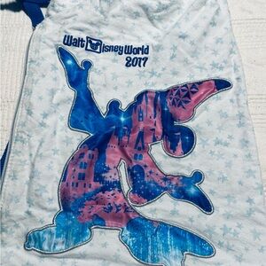 Disney White Bag with Blue and Pink Sorcerer Design